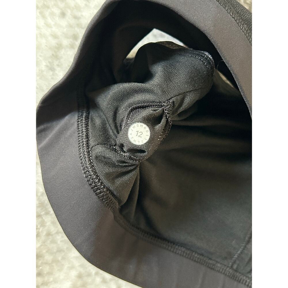 Lululemon Invigorate Bra Heathered Black Mesh Racerback Medium Support 12 Large - Picture 8 of 9